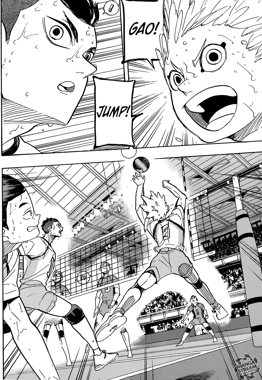Haikyu!! Chapter 359 page 11 - Chapter 359: The Spear Among Shields, The Shield Among Spears.