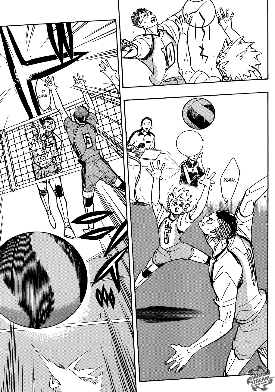 Haikyu!! Chapter 359 page 12 - Chapter 359: The Spear Among Shields, The Shield Among Spears.