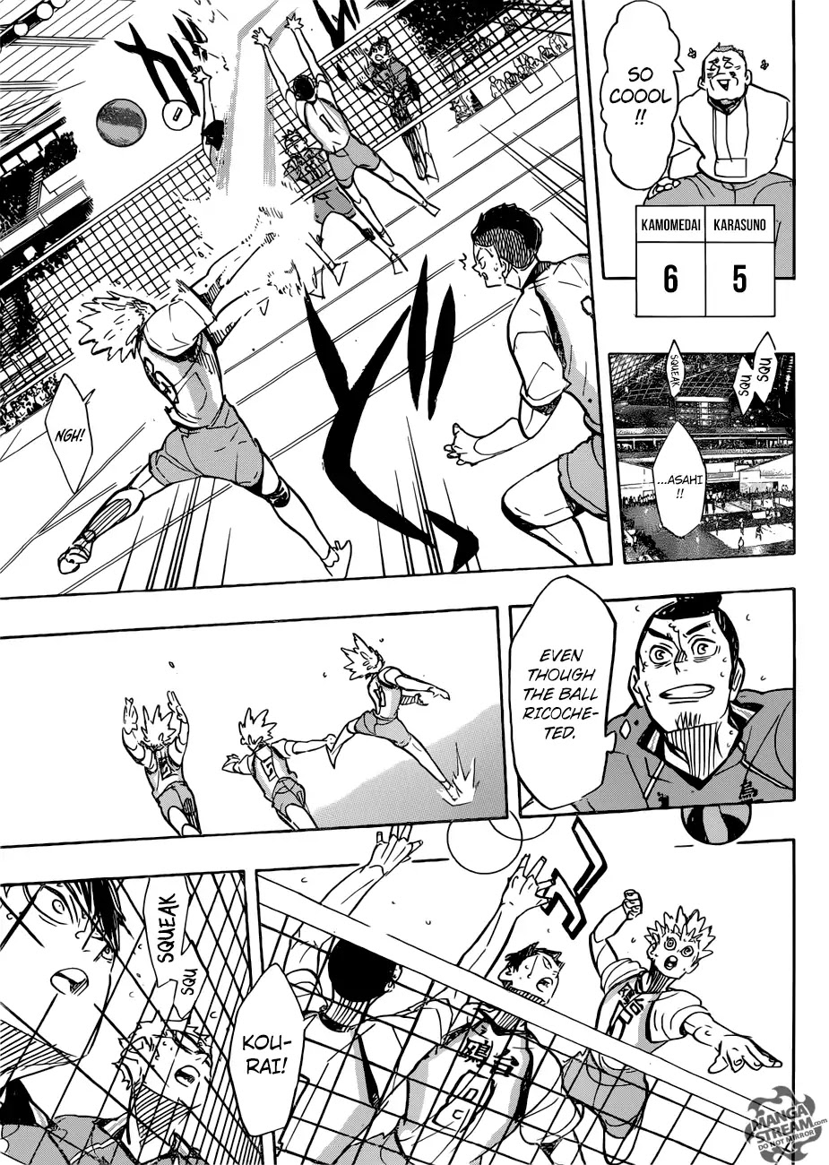 Haikyu!! Chapter 359 page 14 - Chapter 359: The Spear Among Shields, The Shield Among Spears.