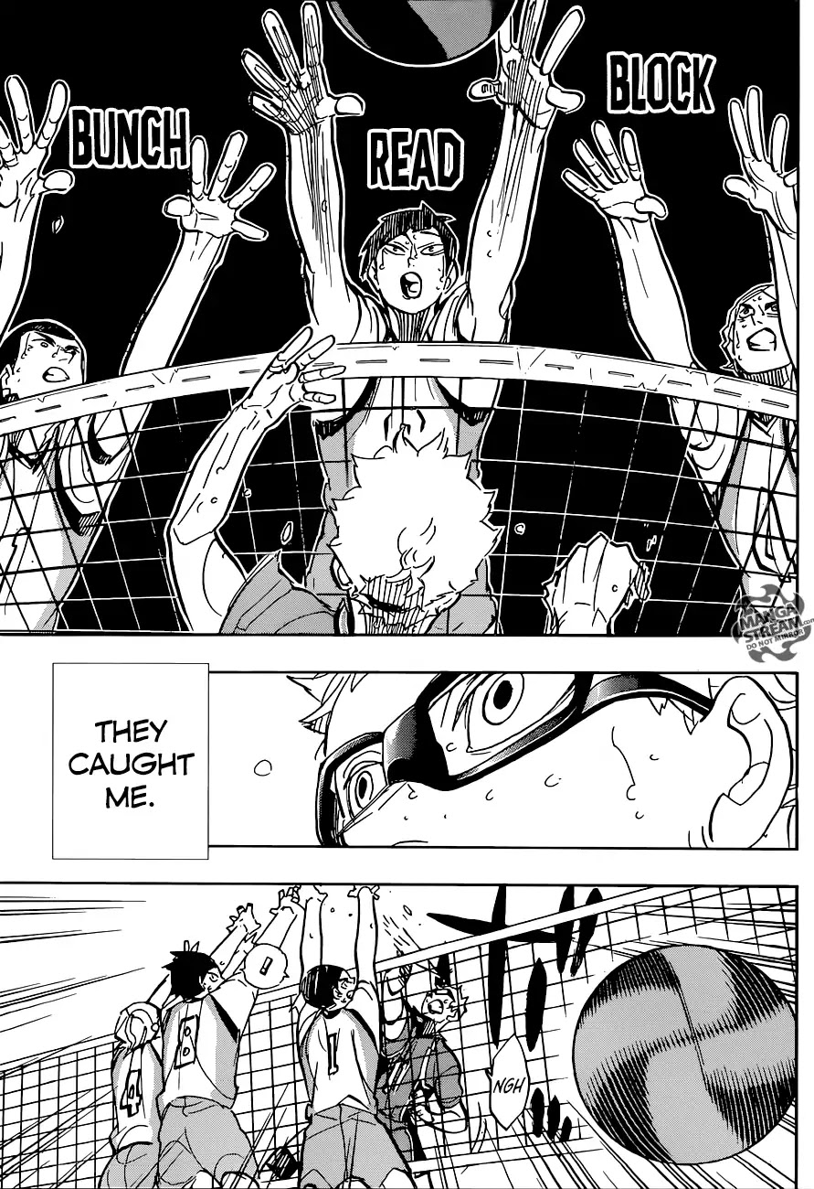 Haikyu!! Chapter 359 page 17 - Chapter 359: The Spear Among Shields, The Shield Among Spears.