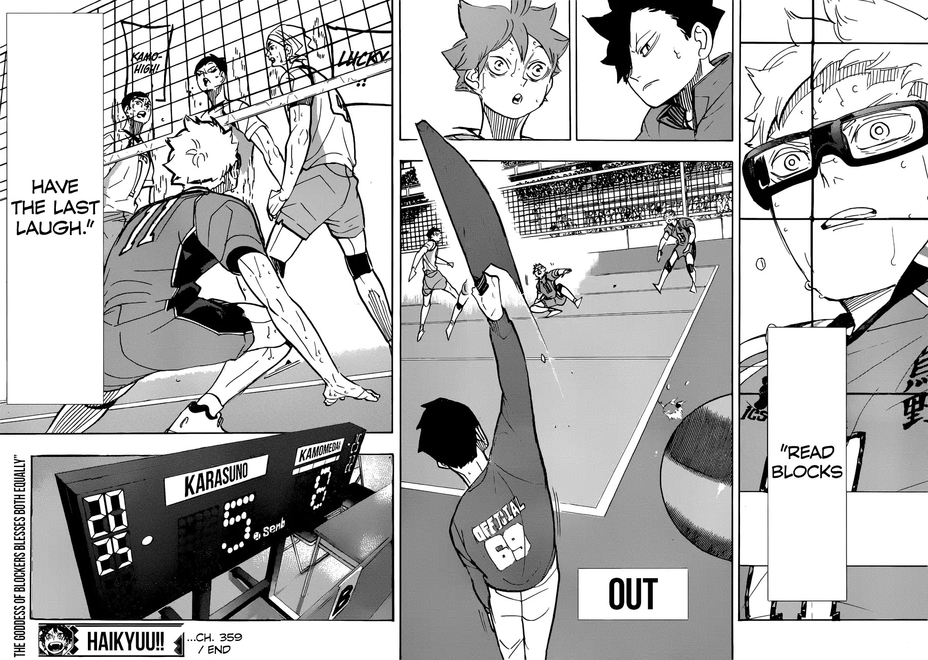 Haikyu!! Chapter 359 page 18 - Chapter 359: The Spear Among Shields, The Shield Among Spears.