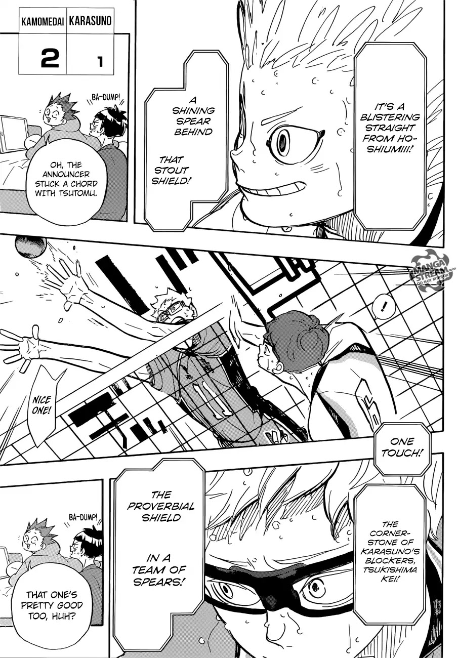 Haikyu!! Chapter 359 page 6 - Chapter 359: The Spear Among Shields, The Shield Among Spears.