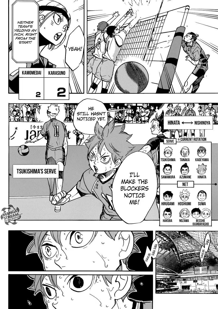 Haikyu!! Chapter 359 page 7 - Chapter 359: The Spear Among Shields, The Shield Among Spears.
