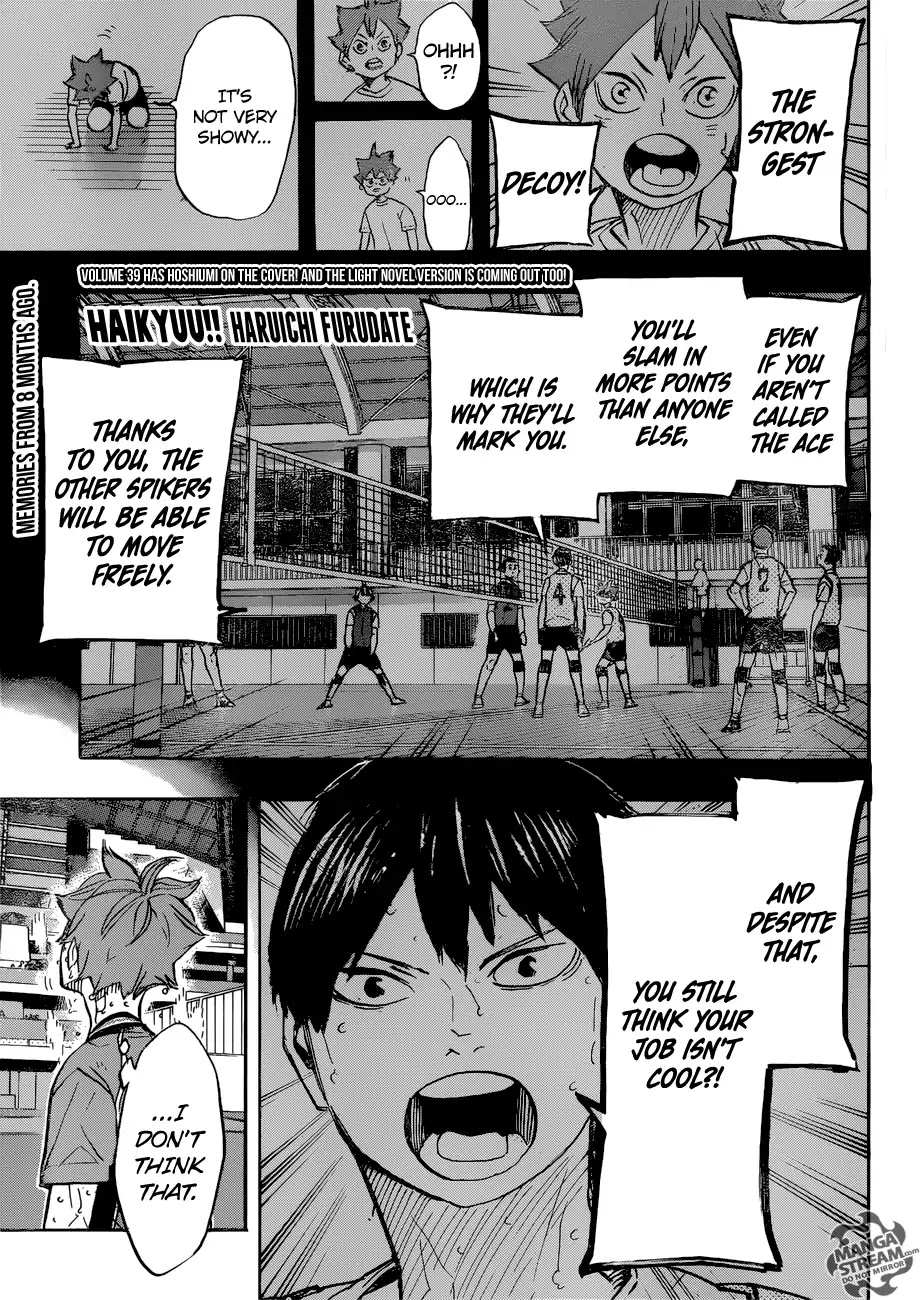 Haikyu!! Chapter 363 page 1 - Chapter 363: The Little Giant vs the Strongest Decoy