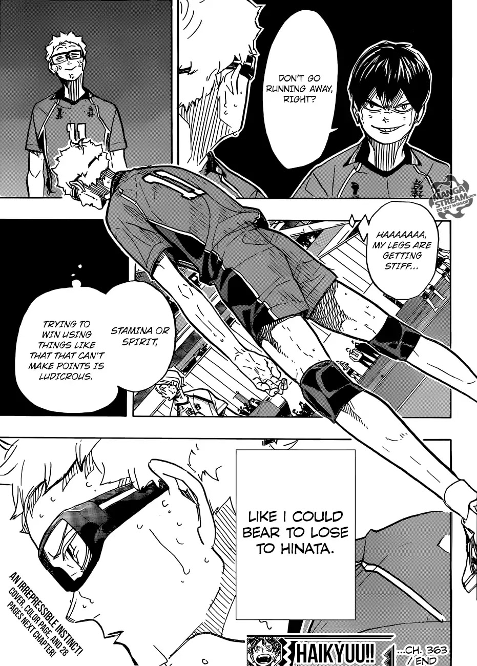 Haikyu!! Chapter 363 page 18 - Chapter 363: The Little Giant vs the Strongest Decoy
