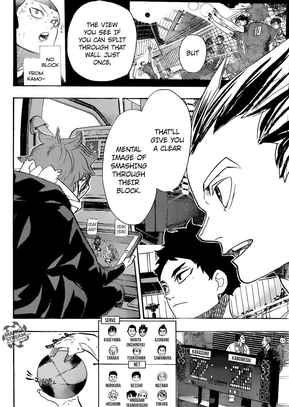 Haikyu!! Chapter 366 page 15 - Chapter 366: Fix your eyes on it