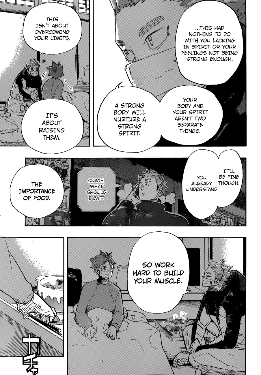 Haikyu!! Chapter 369 page 12 - Chapter 369: Food and Muscle