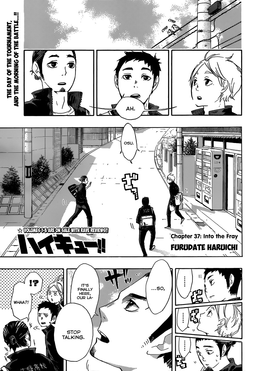 Haikyu!! Chapter 37 page 1 - Chapter 37: Into the Fray