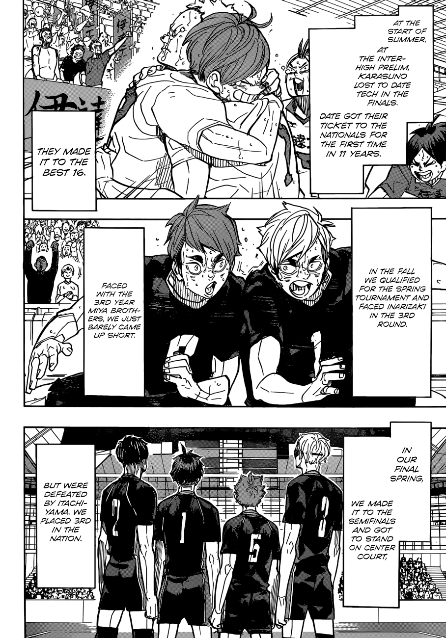 Haikyu!! Chapter 370 page 4 - Chapter 370: Challenger