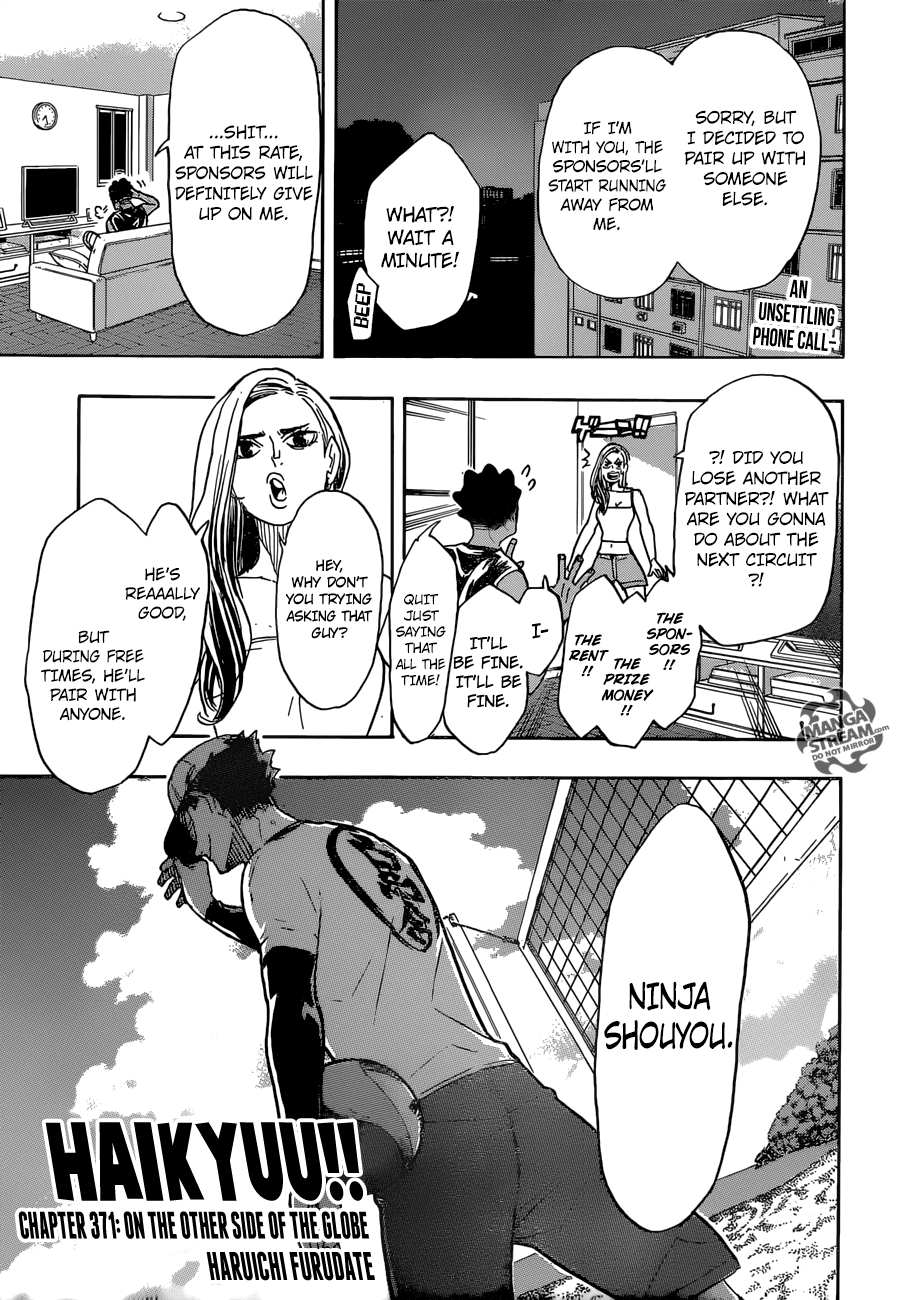 Haikyu!! Chapter 371 page 1 - Chapter 371: On The Other Side Of The Globe