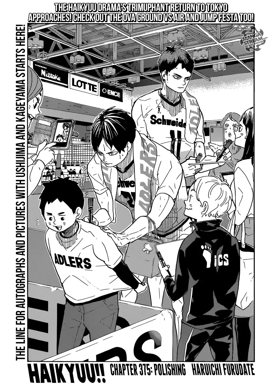 Haikyu!! Chapter 375 page 1 - Chapter 375: Polishing