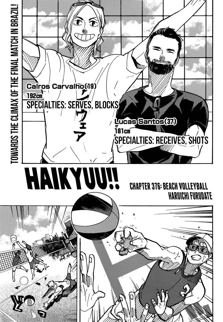 Haikyu!! Chapter 376 page 1 - Chapter 376: Beach Volleyball