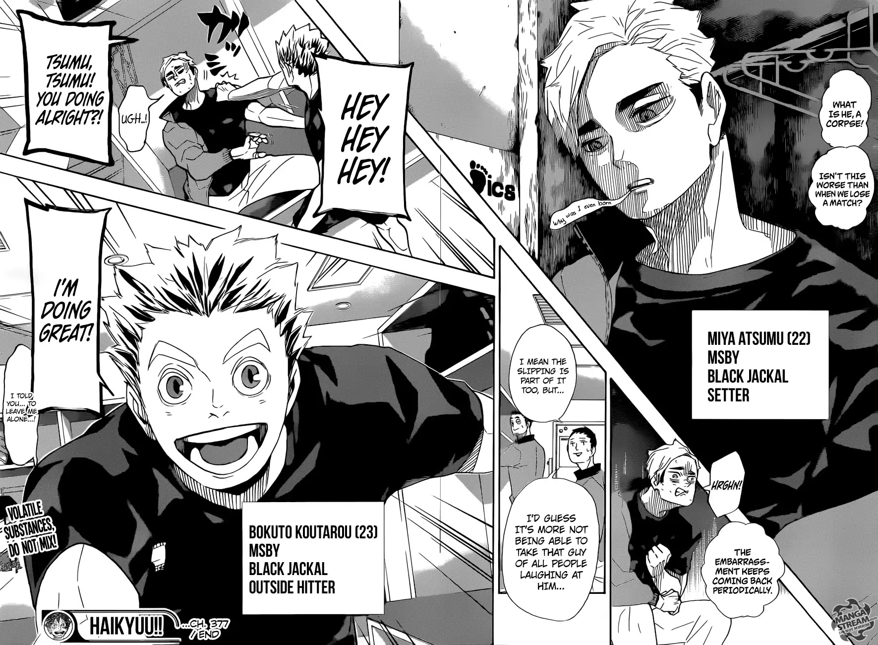 Haikyu!! Chapter 377 page 18 - Chapter 377: The Return Home!