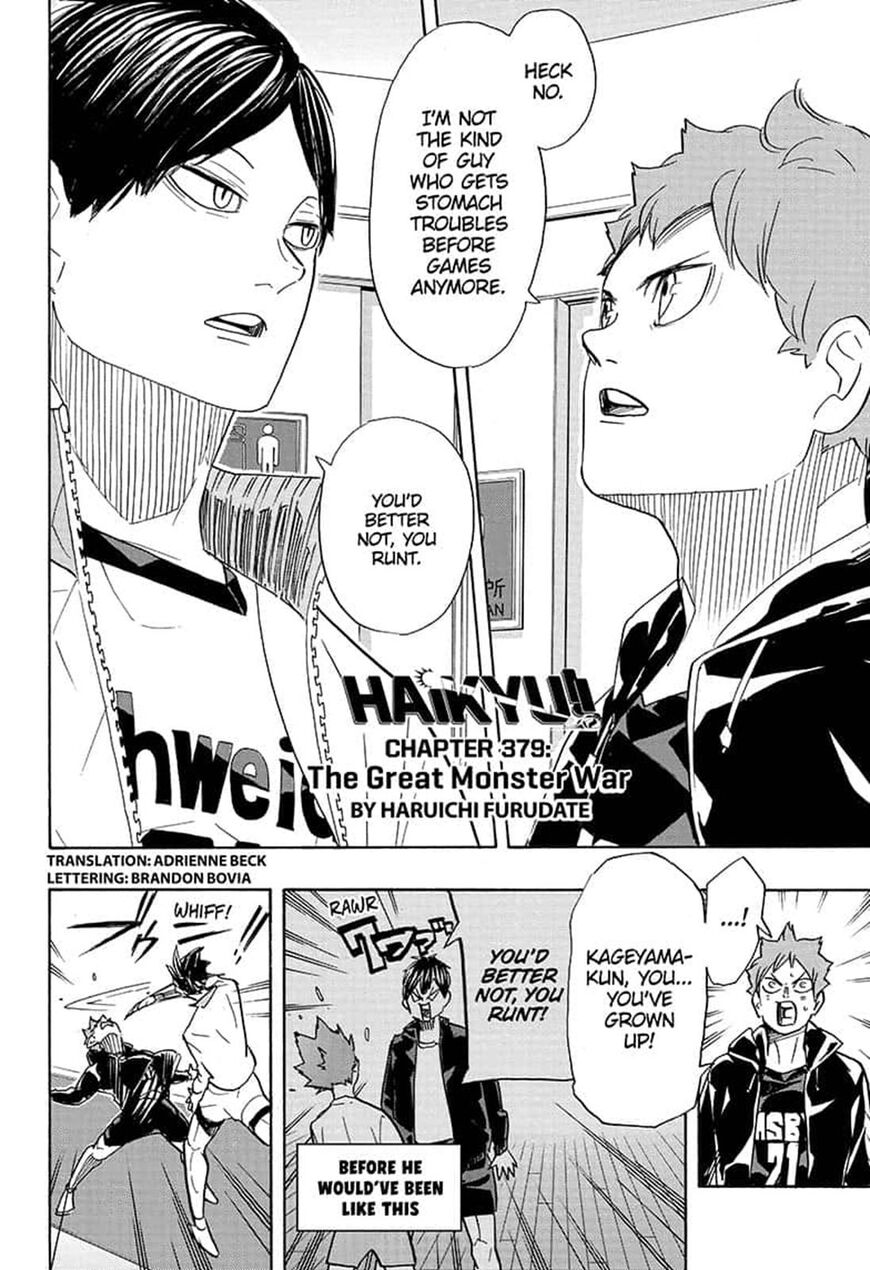 Haikyu!! Chapter 379 page 2 - Chapter 379