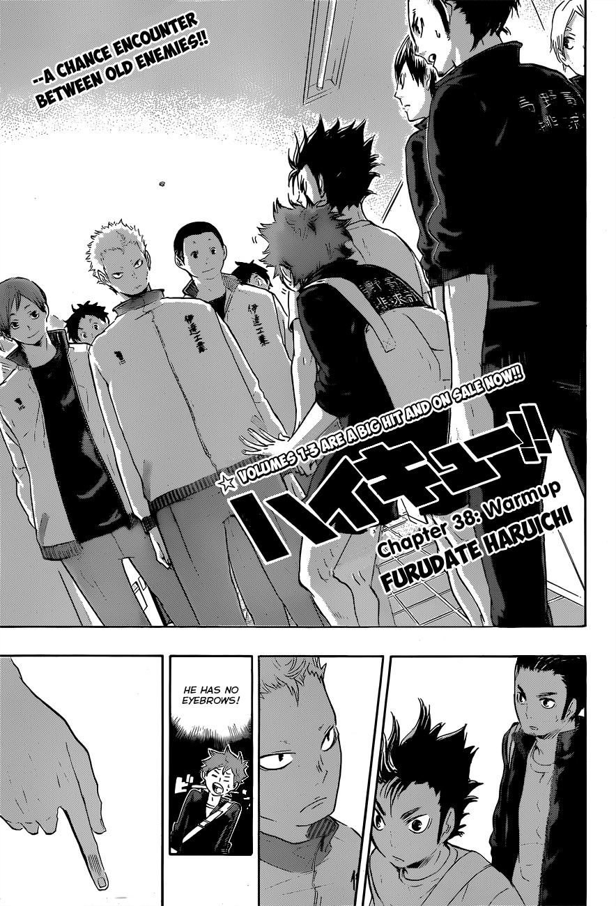 Haikyu!! Chapter 38 page 1 - Chapter 38: Warmup