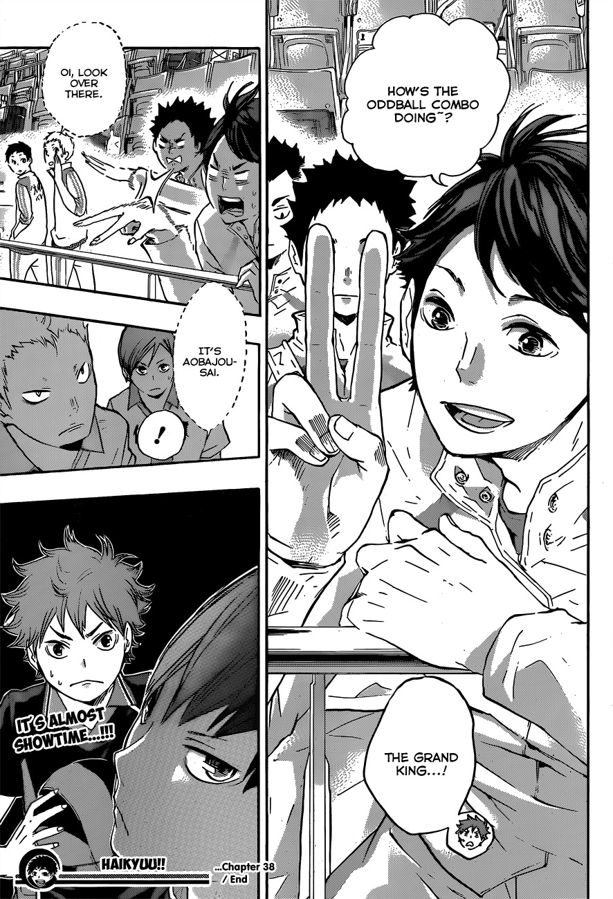 Haikyu!! Chapter 38 page 18 - Chapter 38: Warmup