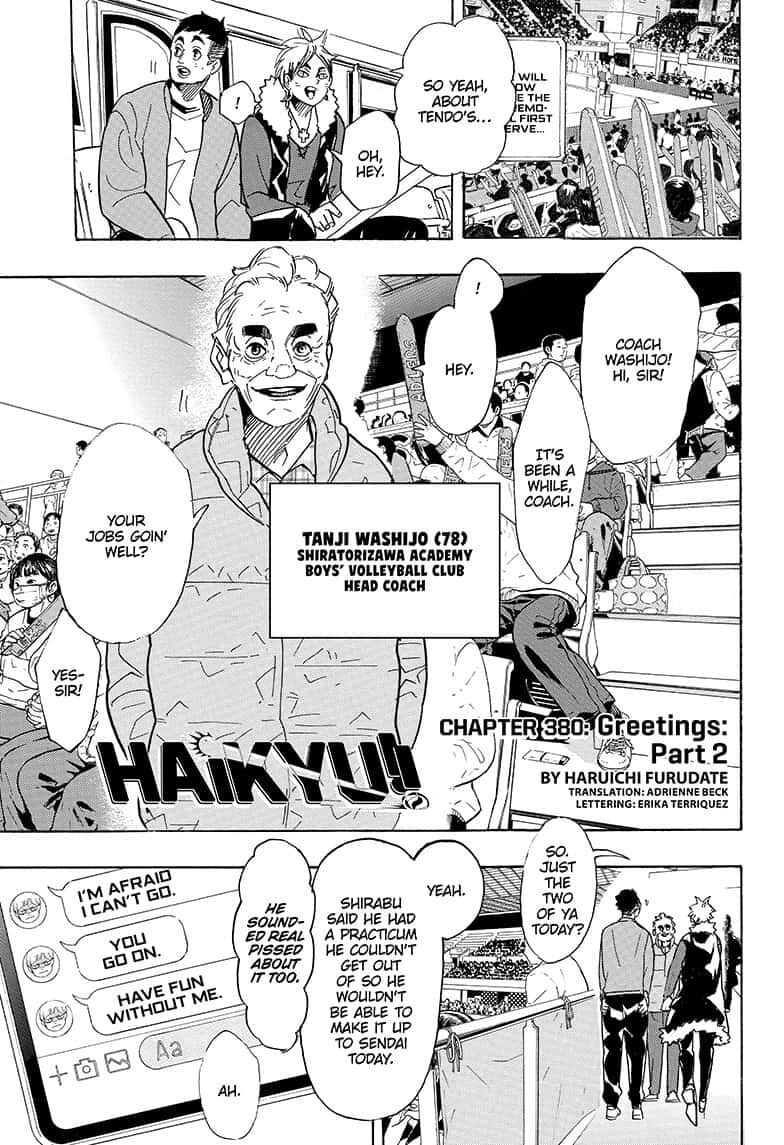 Haikyu!! Chapter 380 page 1 - Chapter 380