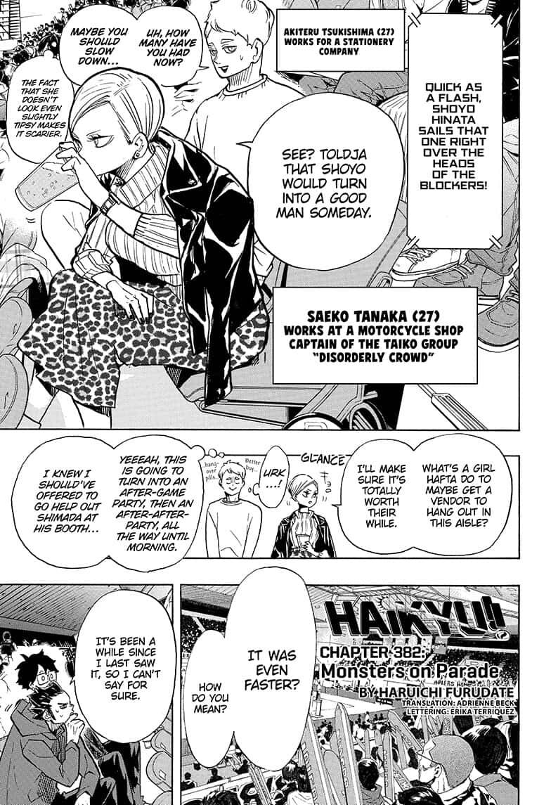Haikyu!! Chapter 382 page 1 - Chapter 382