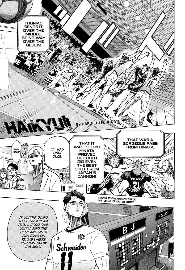 Haikyu!! Chapter 399 page 1 - Chapter 399