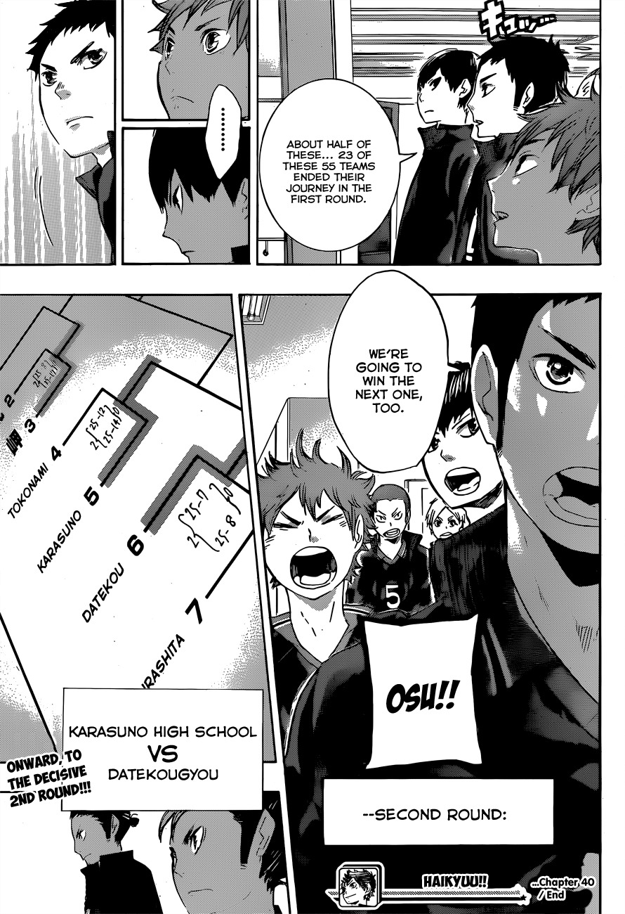 Haikyu!! Chapter 40 page 18 - Chapter 40: The Victors and the Defeated