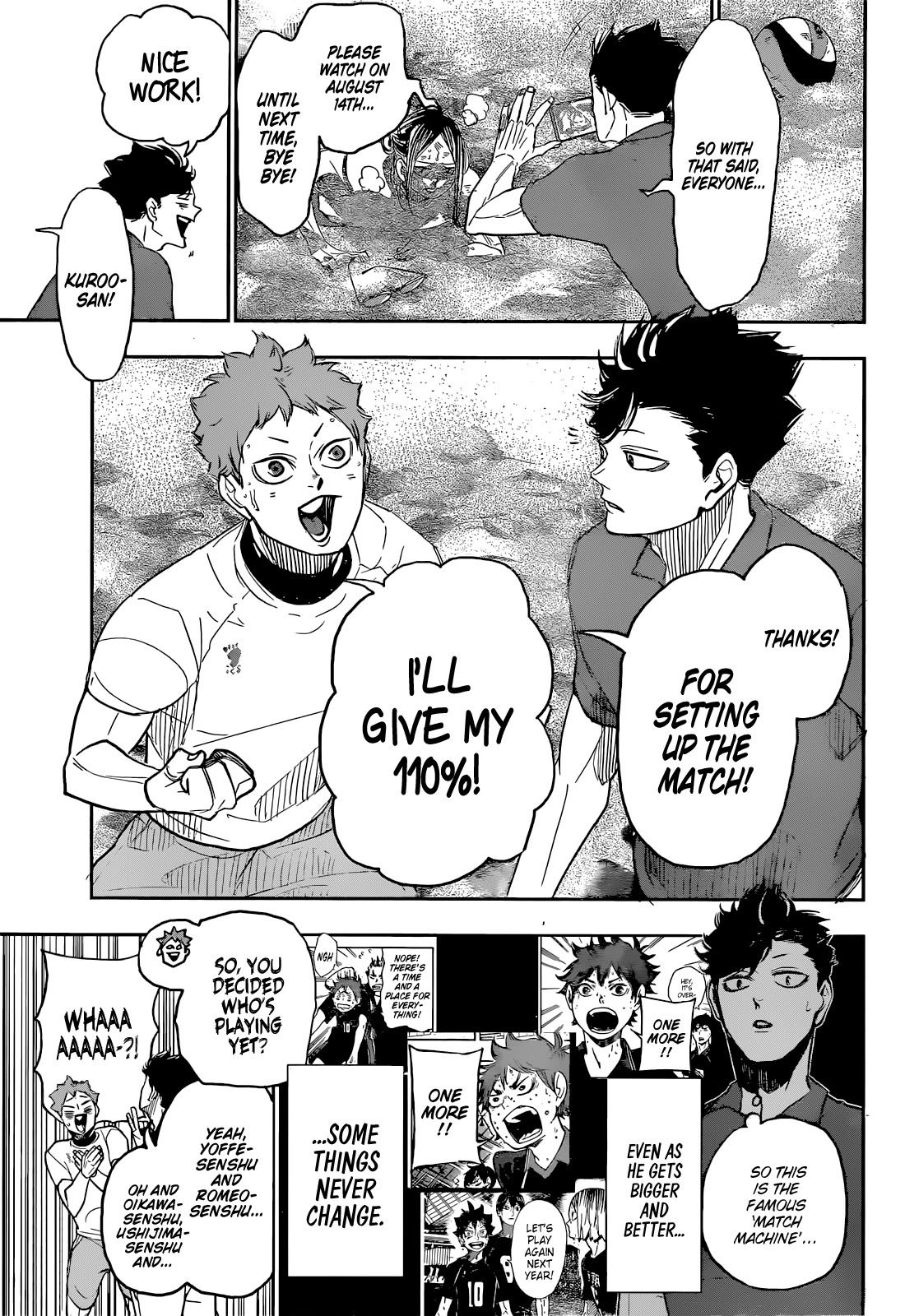 Haikyu!! Chapter 402.5 page 10 - Chapter 402.5: Starting the Festival Again!