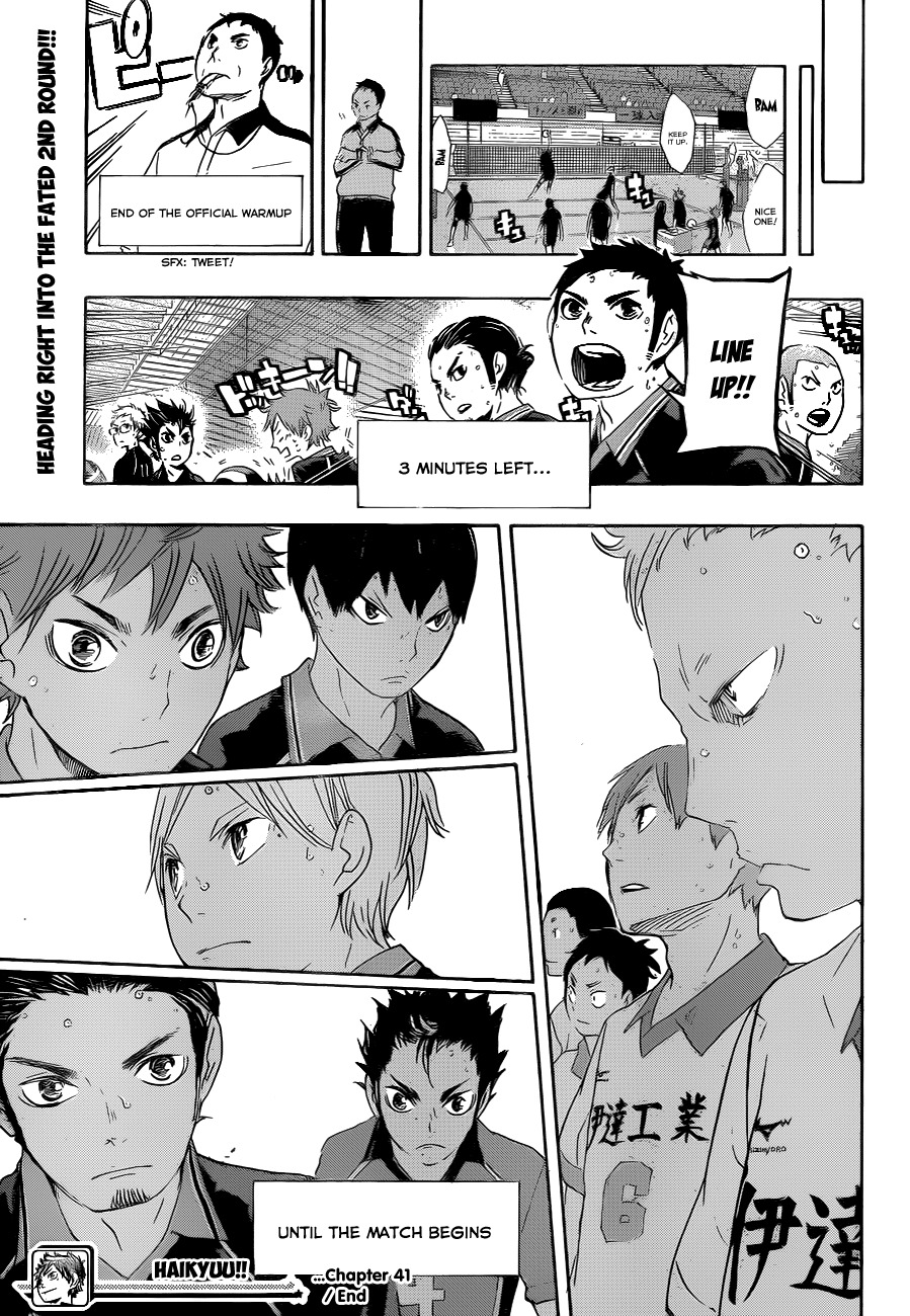 Haikyu!! Chapter 41 page 19 - Chapter 41: Full Throttle Into the Second Round