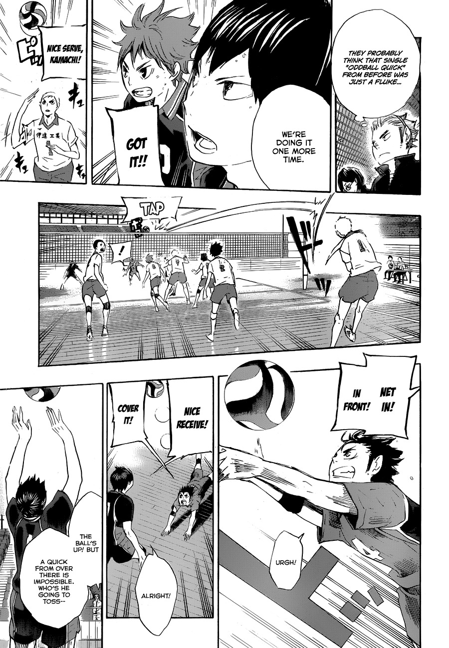 Haikyu!! Chapter 43 page 12 - Chapter 43: Removal of the "Oddball Quick Strike" Ban