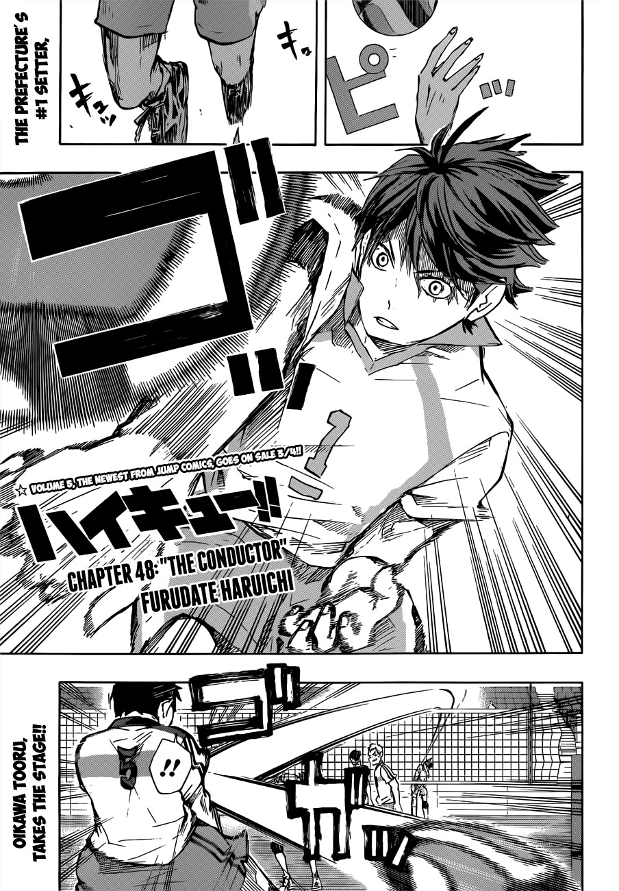 Haikyu!! Chapter 48 page 1 - Chapter 48: "The Conductor"