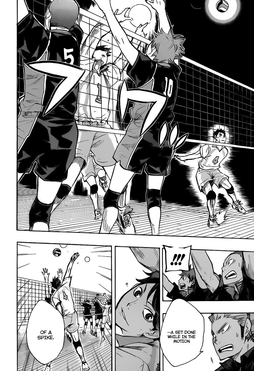 Haikyu!! Chapter 49 page 15 - Chapter 49: Vs. the "Grand King", Take 2