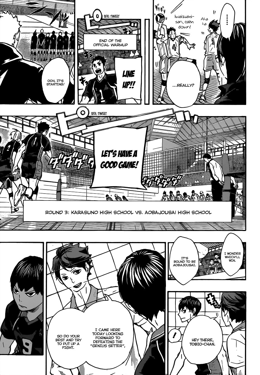 Haikyu!! Chapter 49 page 7 - Chapter 49: Vs. the "Grand King", Take 2
