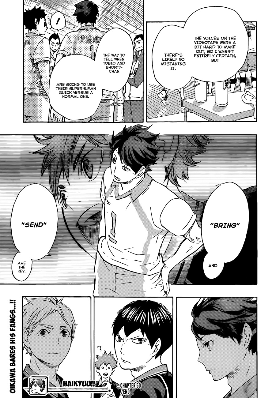 Haikyu!! Chapter 50 page 19 - Chapter 50: The Setter Showdown