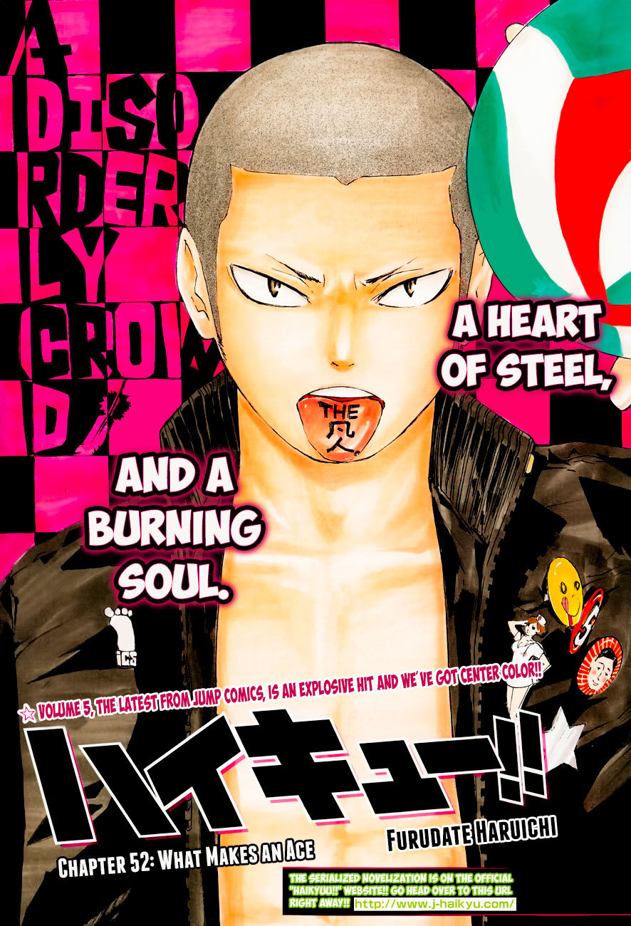 Haikyu!! Chapter 52 page 1 - Chapter 52: What Makes an Ace