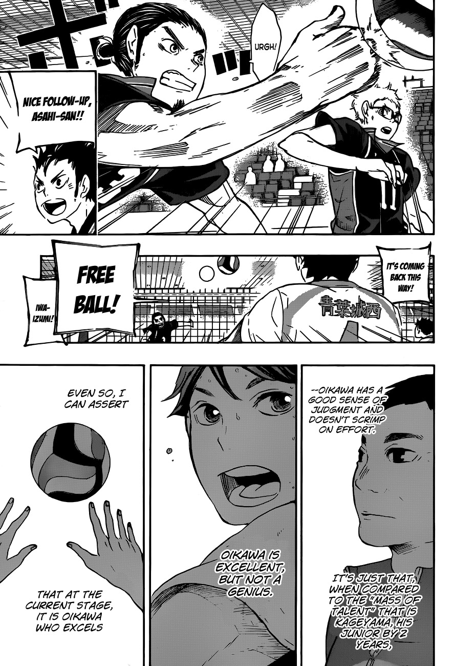 Haikyu!! Chapter 53 page 15 - Chapter 53: Oikawa Tooru Is Not a Genius