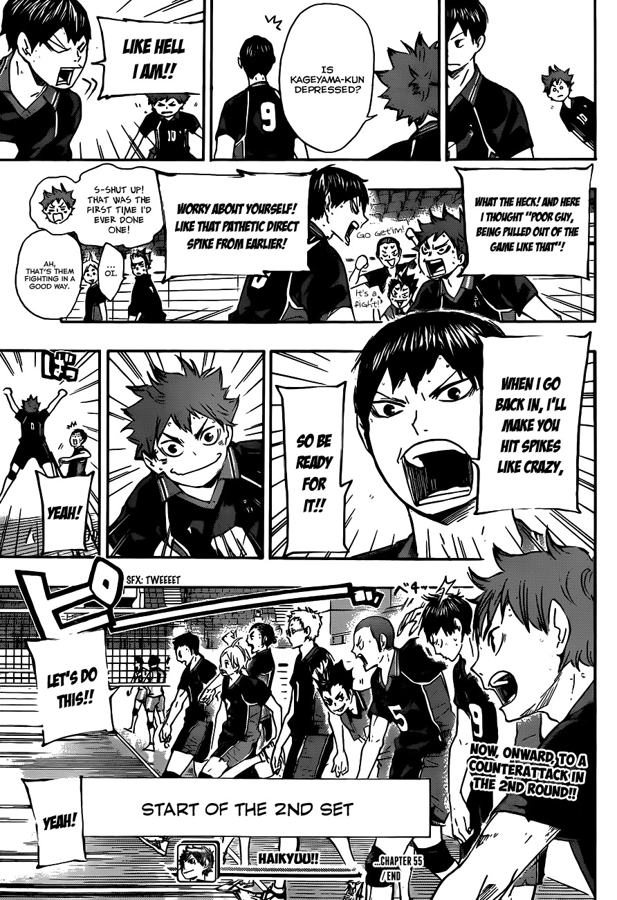 Haikyu!! Chapter 55 page 18 - Chapter 55: "What's Best for Me" and "What's Best for You"