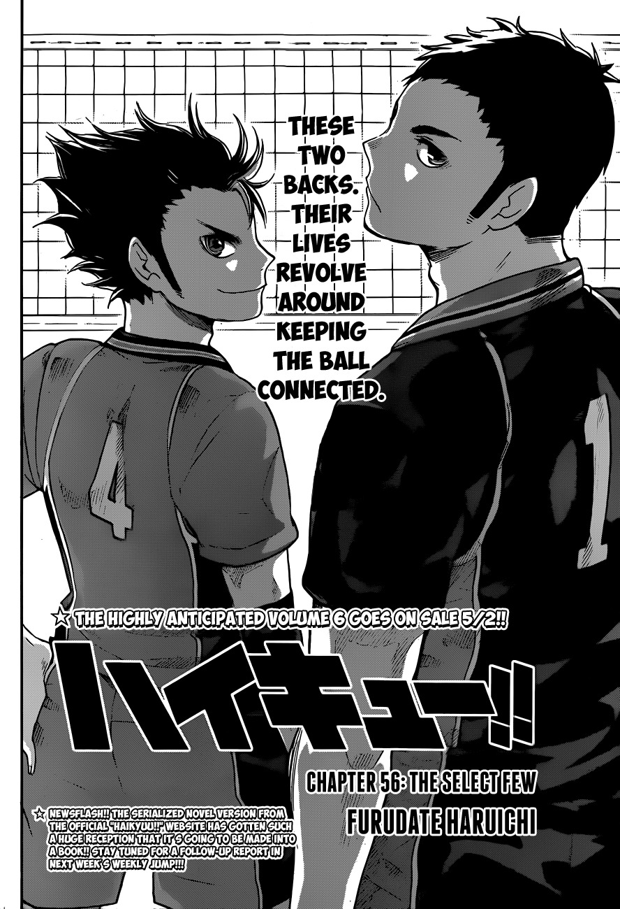 Haikyu!! Chapter 56 page 2 - Chapter 56: The Select Few