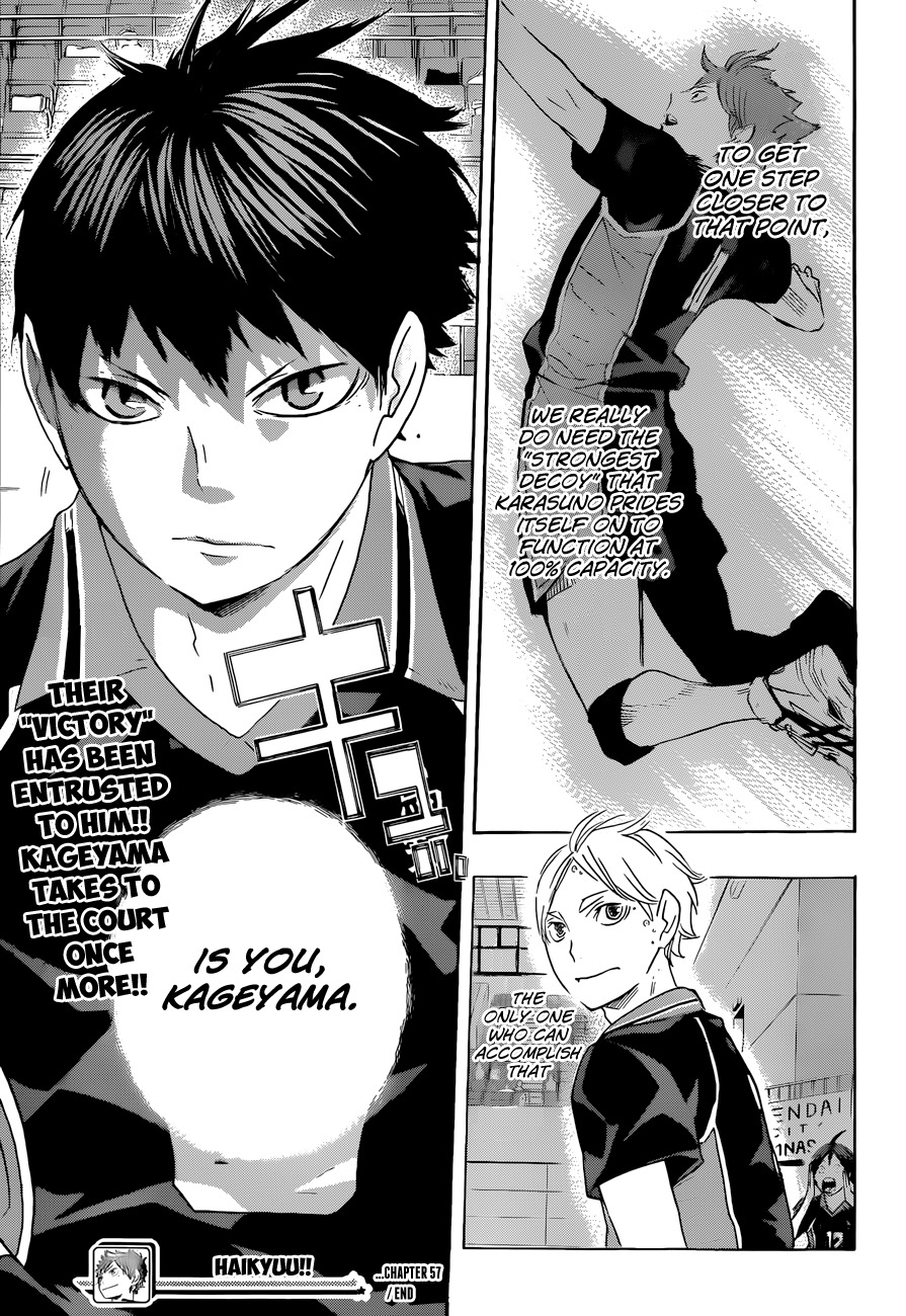 Haikyu!! Chapter 57 page 18 - Chapter 57: "Break"