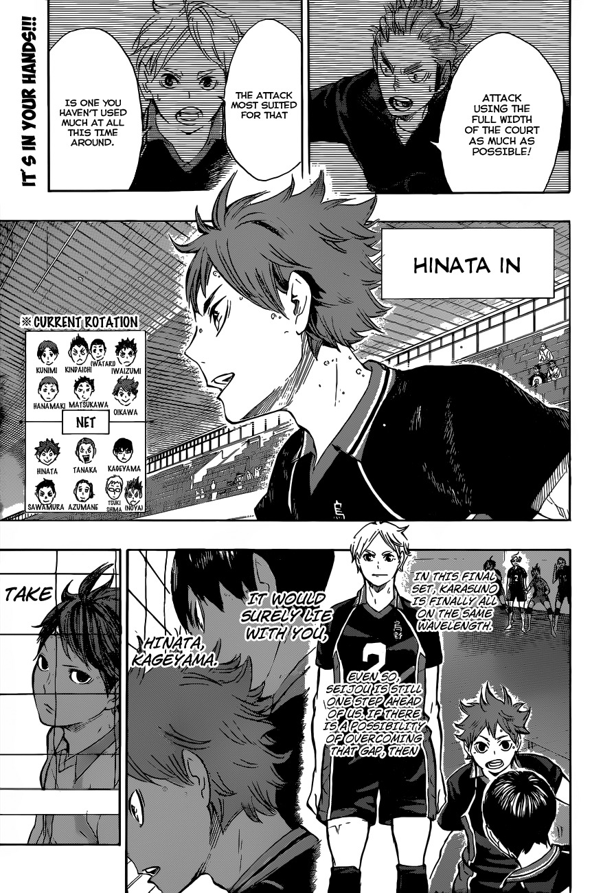 Haikyu!! Chapter 62 page 1 - Chapter 62: The Full Width of the Court