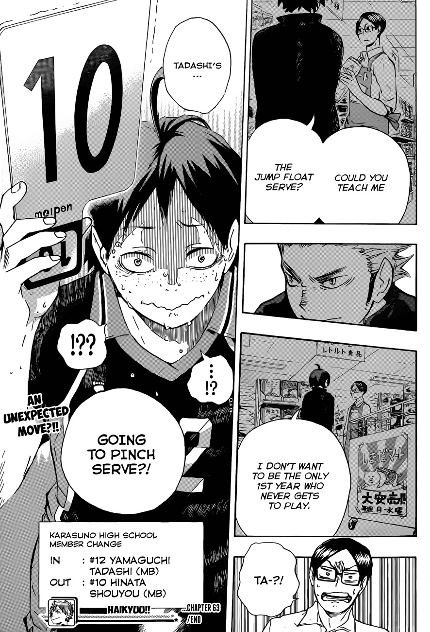 Haikyu!! Chapter 63 page 22 - Chapter 63: Something to Turn the Tides