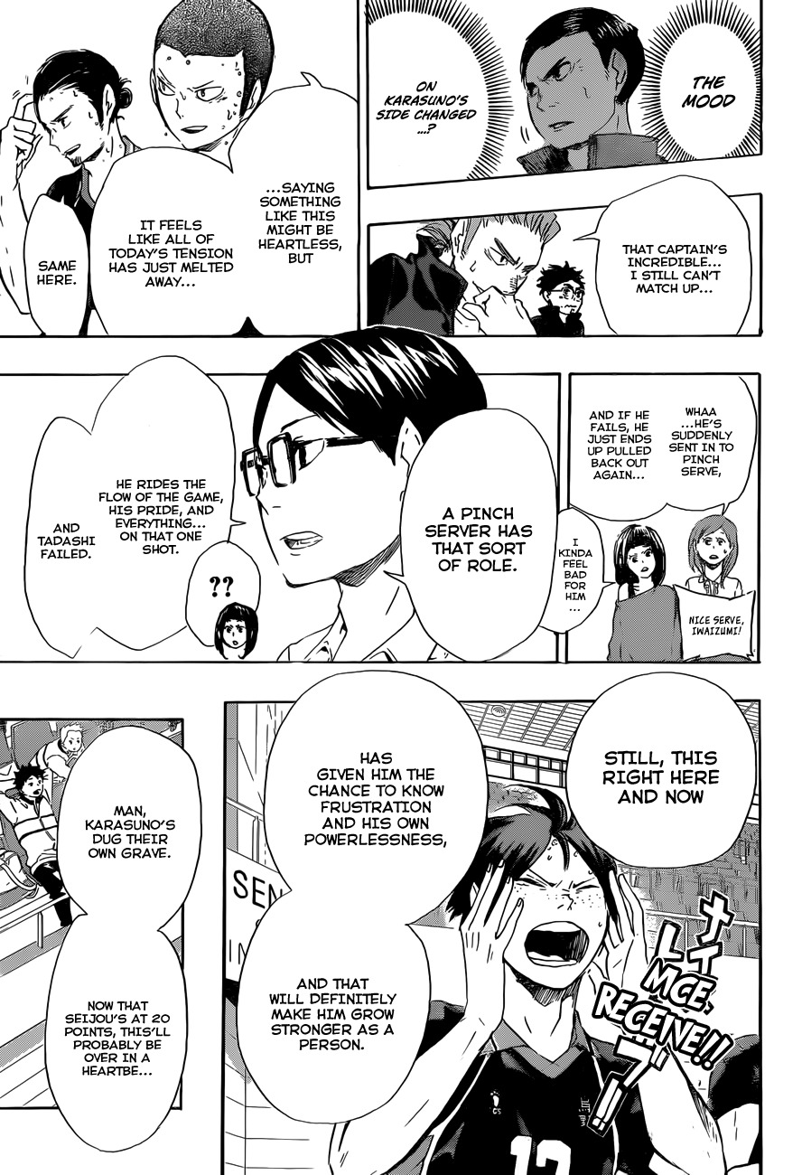 Haikyu!! Chapter 64 page 15 - Chapter 64: Something to Turn the Tides, Take 2