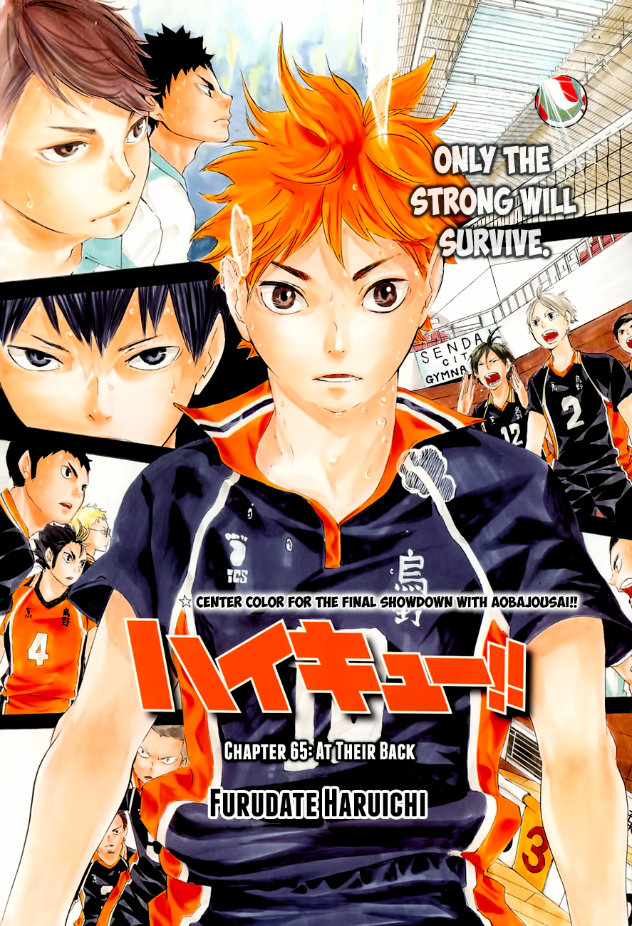 Haikyu!! Chapter 65 page 1 - Chapter 65: At Their Back
