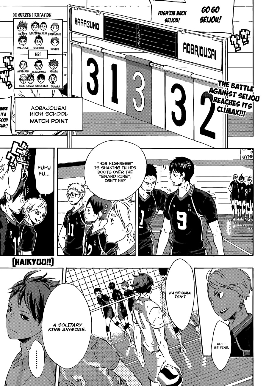 Haikyu!! Chapter 68 page 1 - Chapter 68: A "Solitary King" No Longer