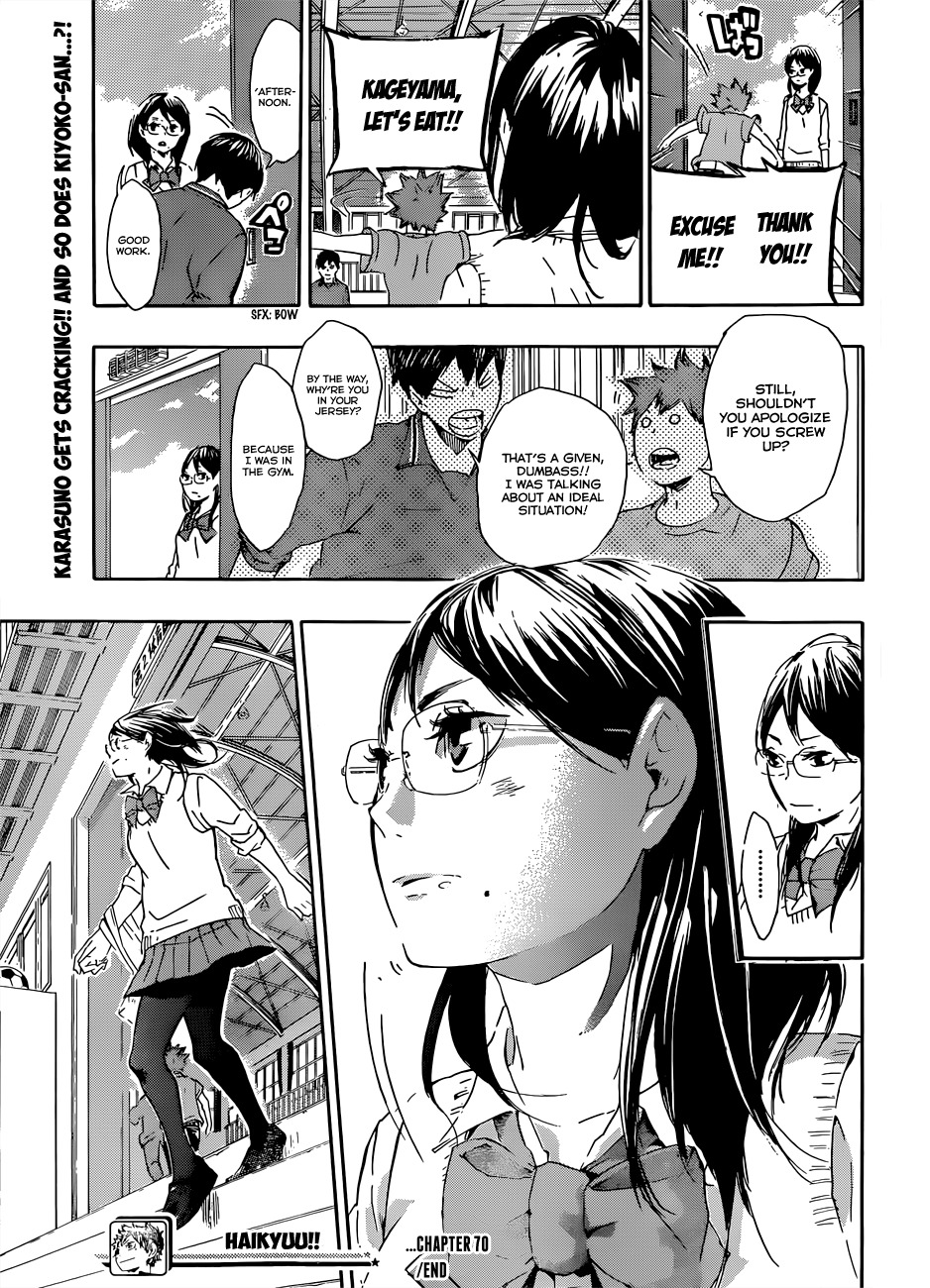 Haikyu!! Chapter 70 page 19 - Chapter 70: Day 3