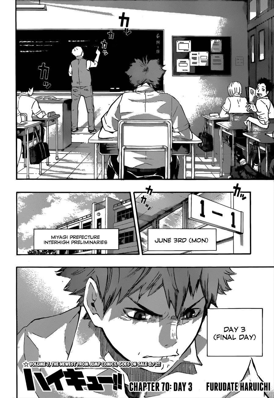 Haikyu!! Chapter 70 page 2 - Chapter 70: Day 3