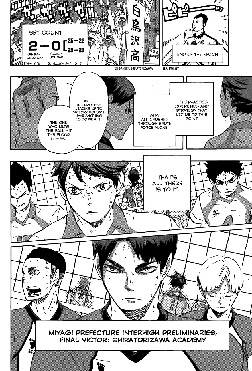Haikyu!! Chapter 71 page 5 - Chapter 71: A Goal and Regrets