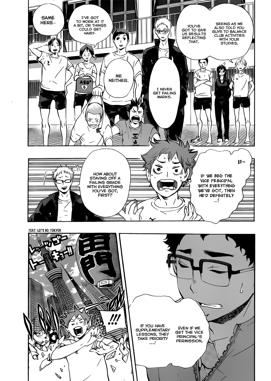 Haikyu!! Chapter 72 page 18 - Chapter 72: Let's Go, Tokyo!!