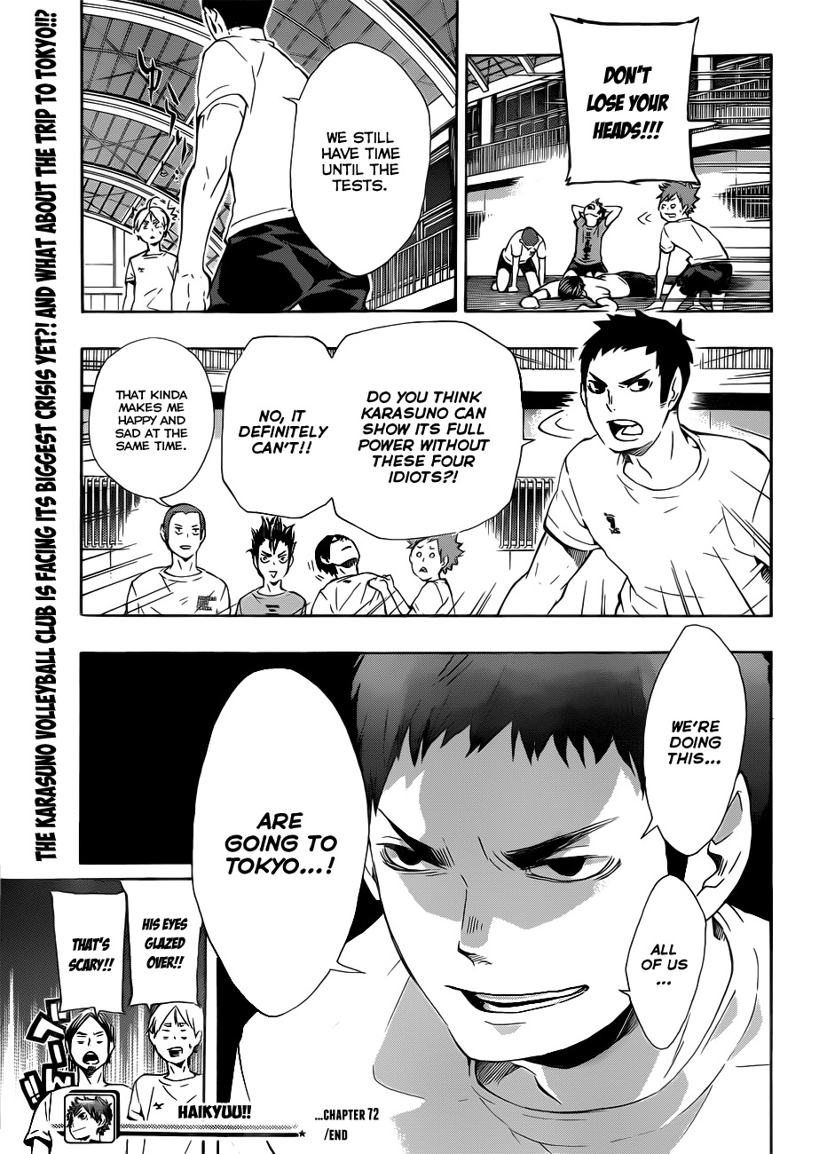 Haikyu!! Chapter 72 page 20 - Chapter 72: Let's Go, Tokyo!!