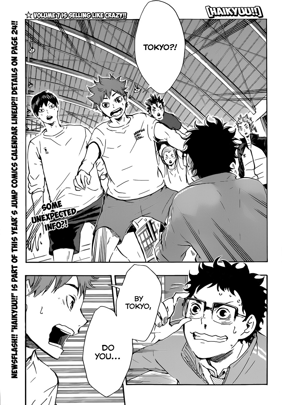 Haikyu!! Chapter 72 page 3 - Chapter 72: Let's Go, Tokyo!!