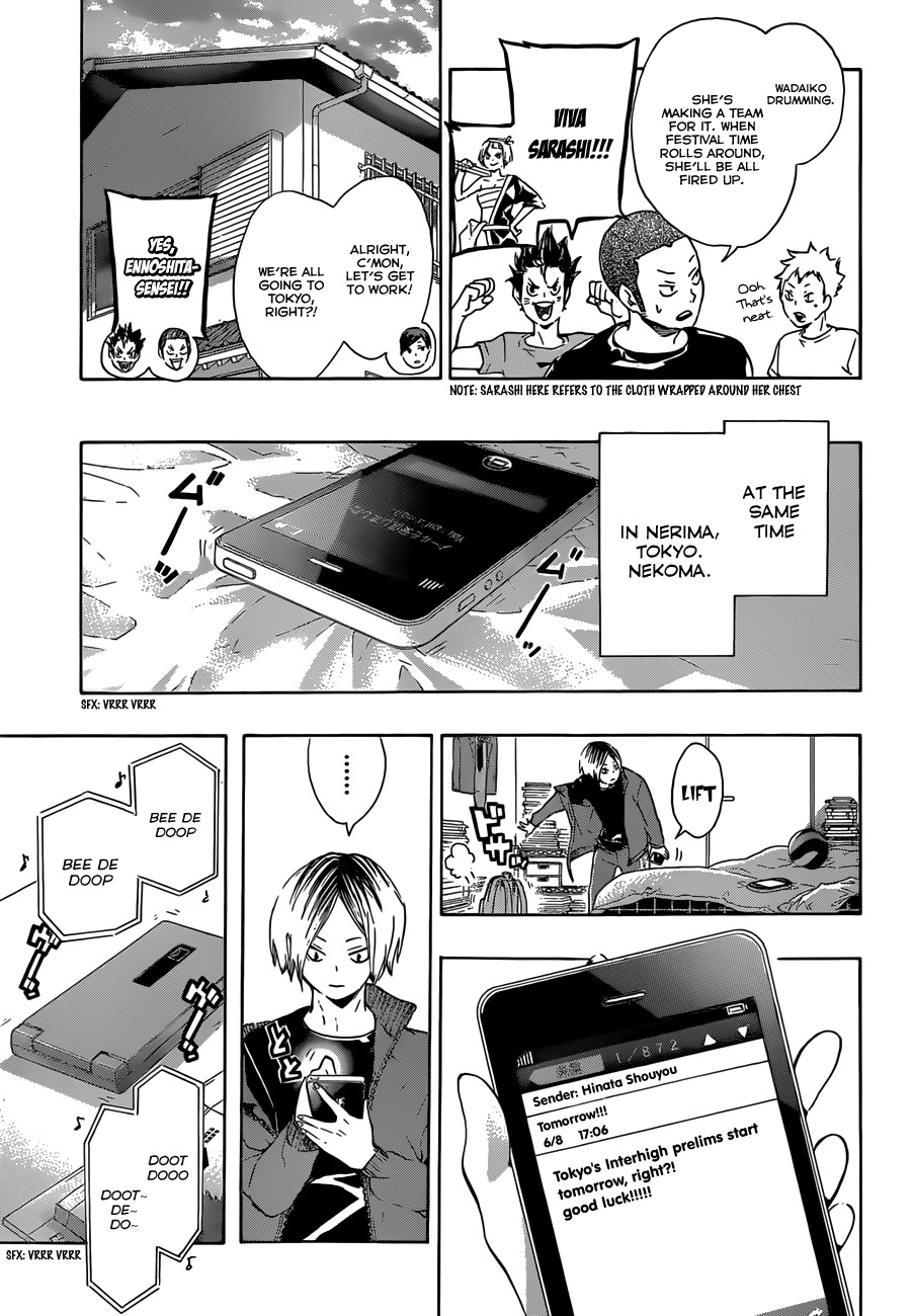 Haikyu!! Chapter 73 page 15 - Chapter 73: The Road to Tokyo