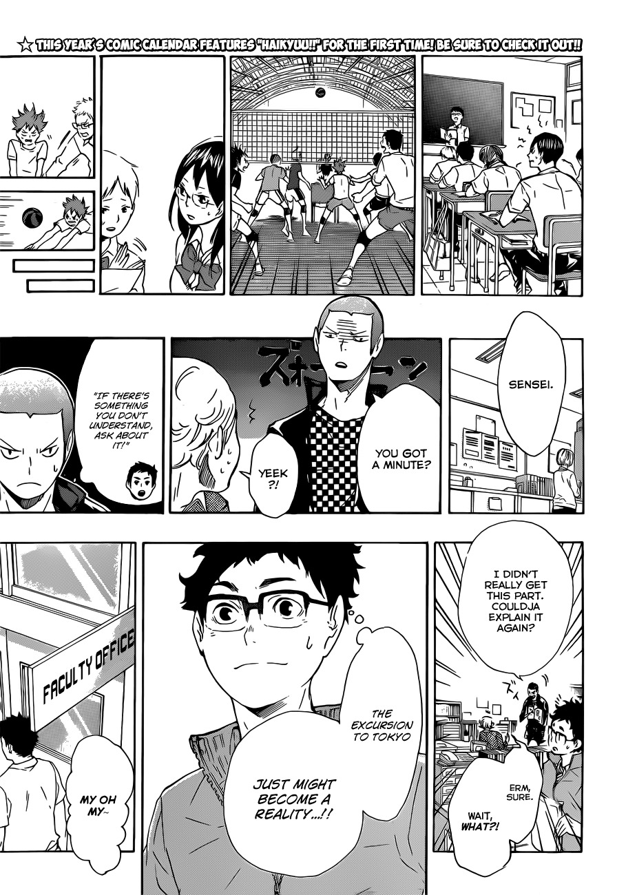 Haikyu!! Chapter 73 page 17 - Chapter 73: The Road to Tokyo