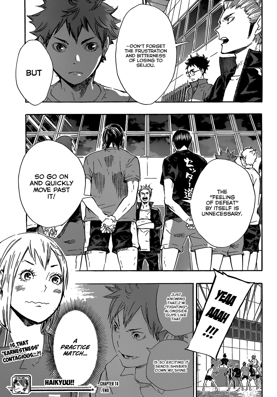 Haikyu!! Chapter 74 page 19 - Chapter 74: Direct Sunlight